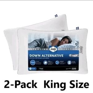 Sealy Sterling Collection Down Alternative Pillow 2-Pack KING